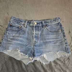 Levi's 501 Distressed Jean Shorts